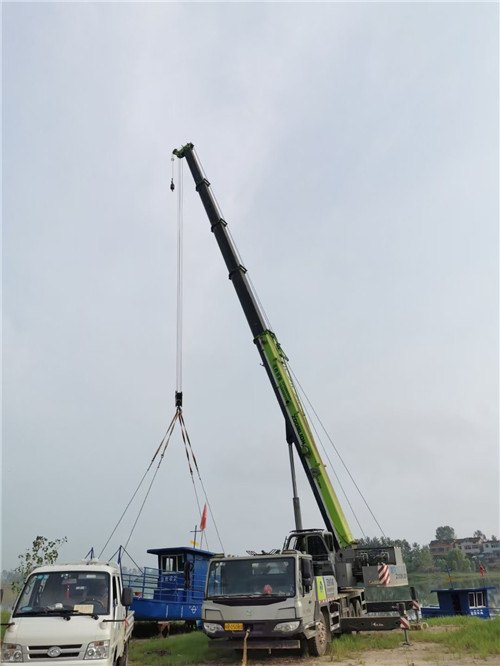 来安县桥梁建设吊装案例